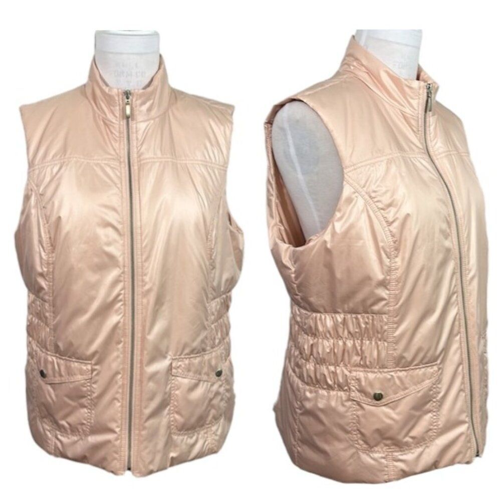 Chico's Light Pink Quilted Vest